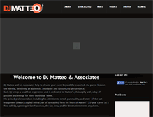 Tablet Screenshot of djmatteo.com